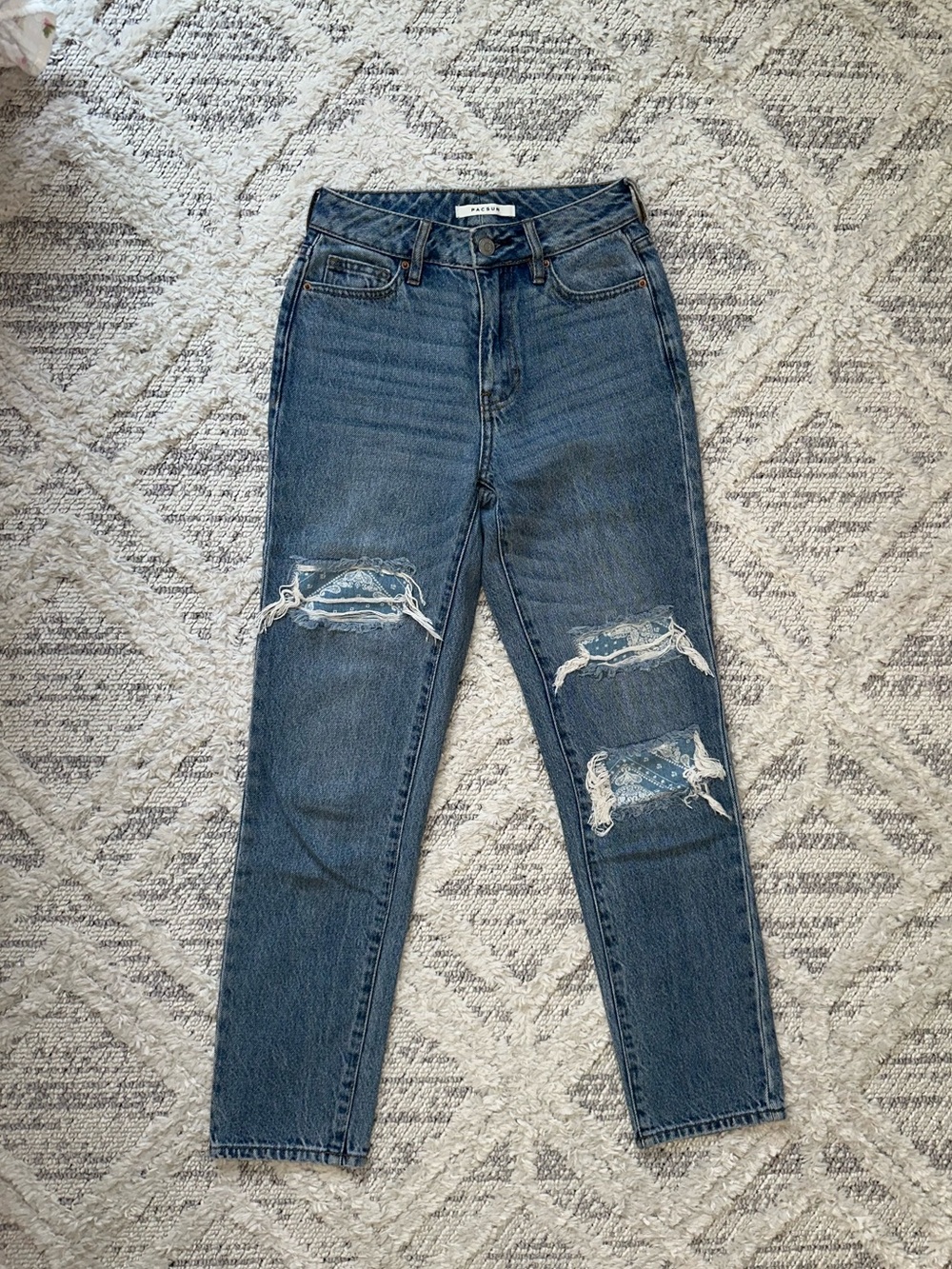 PacSun Paisley Mom Jeans